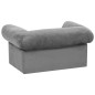 vidaXL Hundesofa mit Schublade Grau 75x50x38 cm Plüsch vidaXL Hundesofa mit Schublade Grau 75x50x38 cm Plüsch