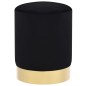 vidaXL Hocker Schwarz und Golden Samt vidaXL Hocker Schwarz und Golden Samt