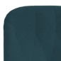 vidaXL Relaxsessel mit Hocker Blau Samt vidaXL Relaxsessel mit Hocker Blau Samt