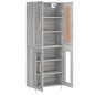 Highboard Grau Sonoma 69,5x34x180 cm Holzwerkstoff Highboard Grau Sonoma 69,5x34x180 cm Holzwerkstoff