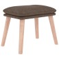 vidaXL Relaxsessel mit Hocker Taupe Stoff vidaXL Relaxsessel mit Hocker Taupe Stoff