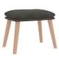 vidaXL Relaxsessel mit Hocker Dunkelgrau Samt vidaXL Relaxsessel mit Hocker Dunkelgrau Samt