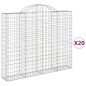 vidaXL Gabionen mit Hochbogen 20 Stk 200x30x160/180cm Verzinktes Eisen vidaXL Gabionen mit Hochbogen 20 Stk 200x30x160/180cm Verzinktes Eisen