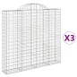 vidaXL Gabionen mit Hochbogen 3 Stk. 200x30x180/200cm Verzinktes Eisen vidaXL Gabionen mit Hochbogen 3 Stk. 200x30x180/200cm Verzinktes Eisen