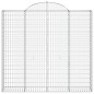 vidaXL Gabionen mit Hochbogen 3 Stk. 200x30x180/200cm Verzinktes Eisen vidaXL Gabionen mit Hochbogen 3 Stk. 200x30x180/200cm Verzinktes Eisen