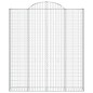 vidaXL Gabionen mit Hochbogen 11 Stk 200x30x220/240cm Verzinktes Eisen vidaXL Gabionen mit Hochbogen 11 Stk 200x30x220/240cm Verzinktes Eisen