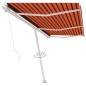 vidaXL Standmarkise Manuell Einziehbar 600x350 cm Orange/Braun vidaXL Standmarkise Manuell Einziehbar 600x350 cm Orange/Braun