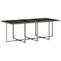 vidaXL 9-tlg. Garten-Essgruppe mit Kissen Grau Poly Rattan vidaXL 9-tlg. Garten-Essgruppe mit Kissen Grau Poly Rattan