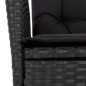 vidaXL 7-tlg. Garten-Essgruppe mit Kissen Schwarz Poly Rattan vidaXL 7-tlg. Garten-Essgruppe mit Kissen Schwarz Poly Rattan
