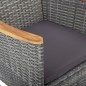 vidaXL 3-tlg. Garten-Essgruppe Grau vidaXL 3-tlg. Garten-Essgruppe Grau