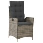 vidaXL 5-tlg. Garten-Essgruppe mit Kissen Grau Poly Rattan vidaXL 5-tlg. Garten-Essgruppe mit Kissen Grau Poly Rattan