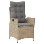 vidaXL 9-tlg. Garten-Essgruppe mit Kissen Beigemischung Poly Rattan vidaXL 9-tlg. Garten-Essgruppe mit Kissen Beigemischung Poly Rattan