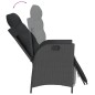vidaXL 5-tlg. Garten-Essgruppe mit Kissen Schwarz Poly Rattan vidaXL 5-tlg. Garten-Essgruppe mit Kissen Schwarz Poly Rattan