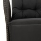 vidaXL 5-tlg. Garten-Essgruppe mit Kissen Schwarz Poly Rattan vidaXL 5-tlg. Garten-Essgruppe mit Kissen Schwarz Poly Rattan