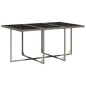 vidaXL 7-tlg. Garten-Essgruppe mit Kissen Grau Poly Rattan vidaXL 7-tlg. Garten-Essgruppe mit Kissen Grau Poly Rattan