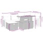 vidaXL 7-tlg. Garten-Sofagarnitur mit Kissen Grau Poly Rattan vidaXL 7-tlg. Garten-Sofagarnitur mit Kissen Grau Poly Rattan