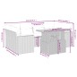 vidaXL 7-tlg. Garten-Sofagarnitur mit Kissen Grau Poly Rattan vidaXL 7-tlg. Garten-Sofagarnitur mit Kissen Grau Poly Rattan