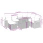 vidaXL 8-tlg. Garten-Sofagarnitur mit Kissen Grau Poly Rattan vidaXL 8-tlg. Garten-Sofagarnitur mit Kissen Grau Poly Rattan