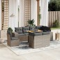 vidaXL 9-tlg. Garten-Sofagarnitur mit Kissen Grau Poly Rattan vidaXL 9-tlg. Garten-Sofagarnitur mit Kissen Grau Poly Rattan