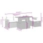 vidaXL 6-tlg. Garten-Sofagarnitur mit Kissen Grau Poly Rattan vidaXL 6-tlg. Garten-Sofagarnitur mit Kissen Grau Poly Rattan