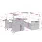 vidaXL 6-tlg. Garten-Sofagarnitur mit Kissen Grau Poly Rattan vidaXL 6-tlg. Garten-Sofagarnitur mit Kissen Grau Poly Rattan