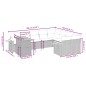 vidaXL 10-tlg. Garten-Sofagarnitur mit Kissen Grau Poly Rattan vidaXL 10-tlg. Garten-Sofagarnitur mit Kissen Grau Poly Rattan