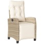 vidaXL 4-tlg. Garten-Essgruppe mit Kissen Beige Poly Rattan vidaXL 4-tlg. Garten-Essgruppe mit Kissen Beige Poly Rattan