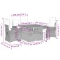 vidaXL 4-tlg. Garten-Essgruppe mit Kissen Beige Poly Rattan vidaXL 4-tlg. Garten-Essgruppe mit Kissen Beige Poly Rattan