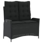 vidaXL 4-tlg. Garten-Essgruppe mit Kissen Schwarz Poly Rattan vidaXL 4-tlg. Garten-Essgruppe mit Kissen Schwarz Poly Rattan