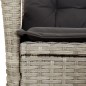 vidaXL 9-tlg. Garten-Essgruppe mit Kissen Hellgrau Poly Rattan vidaXL 9-tlg. Garten-Essgruppe mit Kissen Hellgrau Poly Rattan