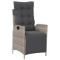 vidaXL 9-tlg. Garten-Essgruppe mit Kissen Hellgrau Poly Rattan vidaXL 9-tlg. Garten-Essgruppe mit Kissen Hellgrau Poly Rattan