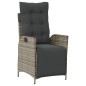 vidaXL 9-tlg. Garten-Essgruppe mit Kissen Grau Poly Rattan vidaXL 9-tlg. Garten-Essgruppe mit Kissen Grau Poly Rattan