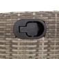vidaXL 9-tlg. Garten-Essgruppe mit Kissen Grau Poly Rattan vidaXL 9-tlg. Garten-Essgruppe mit Kissen Grau Poly Rattan