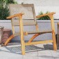 vidaXL Gartenstühle 2 Stk. Beige Poly Rattan und Akazienholz vidaXL Gartenstühle 2 Stk. Beige Poly Rattan und Akazienholz