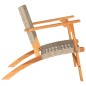 vidaXL Gartenstühle 2 Stk. Beige Poly Rattan und Akazienholz vidaXL Gartenstühle 2 Stk. Beige Poly Rattan und Akazienholz