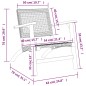 vidaXL Gartenstühle 2 Stk. Beige Poly Rattan und Akazienholz vidaXL Gartenstühle 2 Stk. Beige Poly Rattan und Akazienholz