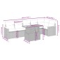 vidaXL 7-tlg. Garten-Sofagarnitur mit Kissen Grau Poly Rattan vidaXL 7-tlg. Garten-Sofagarnitur mit Kissen Grau Poly Rattan