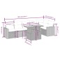 vidaXL 7-tlg. Garten-Sofagarnitur mit Kissen Grau Poly Rattan vidaXL 7-tlg. Garten-Sofagarnitur mit Kissen Grau Poly Rattan