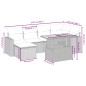 vidaXL 7-tlg. Garten-Sofagarnitur mit Kissen Grau Poly Rattan vidaXL 7-tlg. Garten-Sofagarnitur mit Kissen Grau Poly Rattan