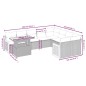 vidaXL 10-tlg. Garten-Sofagarnitur mit Kissen Grau Poly Rattan vidaXL 10-tlg. Garten-Sofagarnitur mit Kissen Grau Poly Rattan