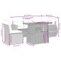 vidaXL 6-tlg. Garten-Sofagarnitur mit Kissen Grau Poly Rattan vidaXL 6-tlg. Garten-Sofagarnitur mit Kissen Grau Poly Rattan