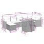vidaXL 8-tlg. Garten-Sofagarnitur mit Kissen Grau Poly Rattan vidaXL 8-tlg. Garten-Sofagarnitur mit Kissen Grau Poly Rattan