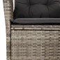 vidaXL 3-tlg. Garten-Essgruppe mit Kissen Grau Poly Rattan vidaXL 3-tlg. Garten-Essgruppe mit Kissen Grau Poly Rattan