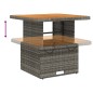 vidaXL 3-tlg. Garten-Essgruppe mit Kissen Grau Poly Rattan vidaXL 3-tlg. Garten-Essgruppe mit Kissen Grau Poly Rattan