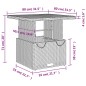 vidaXL 3-tlg. Garten-Essgruppe mit Kissen Grau Poly Rattan vidaXL 3-tlg. Garten-Essgruppe mit Kissen Grau Poly Rattan