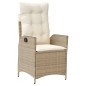 vidaXL 7-tlg. Garten-Essgruppe mit Kissen Beige Poly Rattan vidaXL 7-tlg. Garten-Essgruppe mit Kissen Beige Poly Rattan