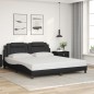 vidaXL Bettgestell mit LED Schwarz 180x200 cm Kunstleder vidaXL Bettgestell mit LED Schwarz 180x200 cm Kunstleder