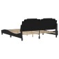 vidaXL Bettgestell mit LED Schwarz 180x200 cm Kunstleder vidaXL Bettgestell mit LED Schwarz 180x200 cm Kunstleder