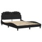 vidaXL Bettgestell mit Kopfteil Schwarz 140x190 cm Kunstleder vidaXL Bettgestell mit Kopfteil Schwarz 140x190 cm Kunstleder