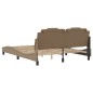 vidaXL Bettgestell mit Kopfteil Cappuccino-Braun 160x200 cm Kunstleder vidaXL Bettgestell mit Kopfteil Cappuccino-Braun 160x200 cm Kunstleder